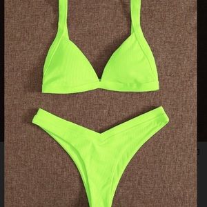 SHEIN neon green bikini set - NWT